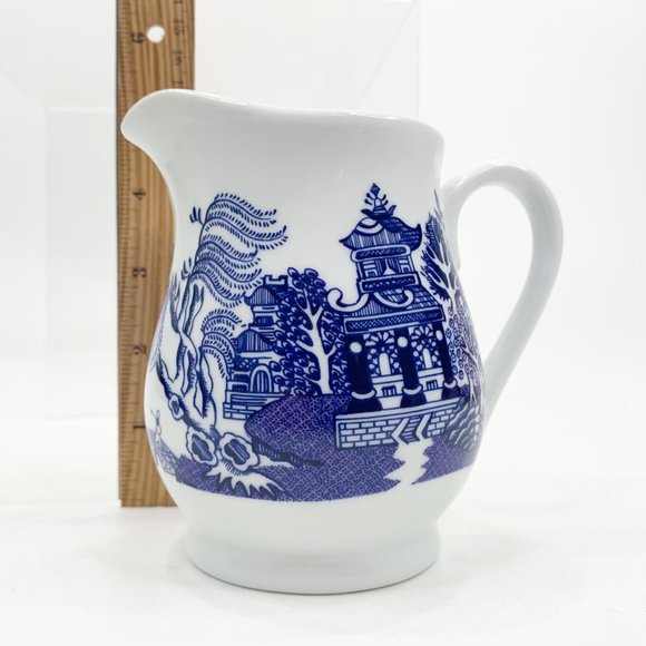 Royal Cuthbertson Creamer Blue Willow Dishwasher Microwave Safe Replacement - Picture 2 of 11